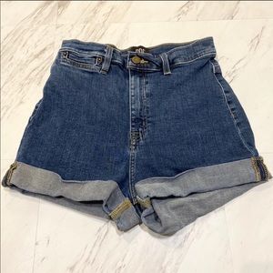 BDG pin up high waist denim shorts